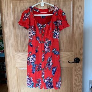 Anthropologie Maeve Caldwell Floral Button Down Dress